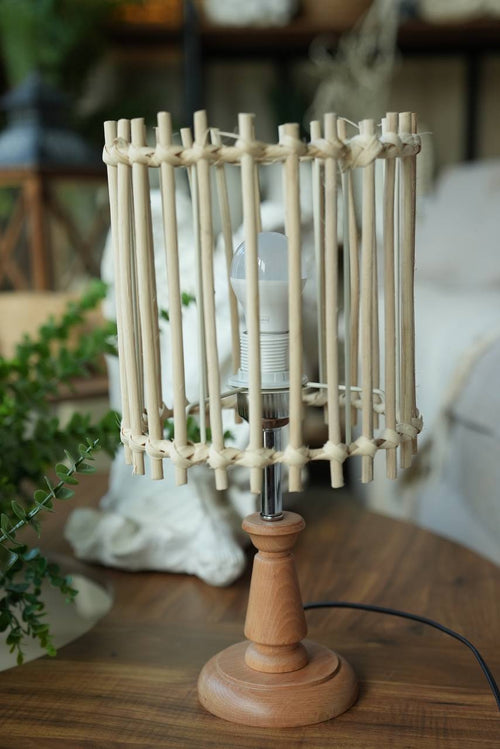Bamboo Shade Lamp