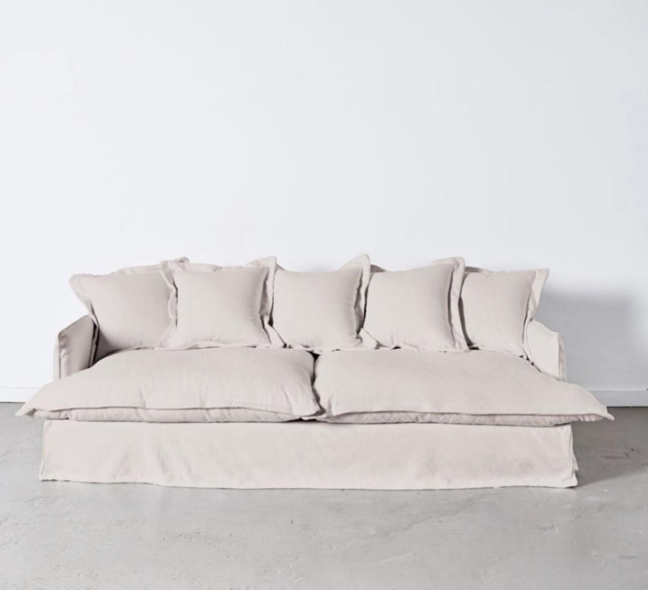 3-Seater Beige Sofa